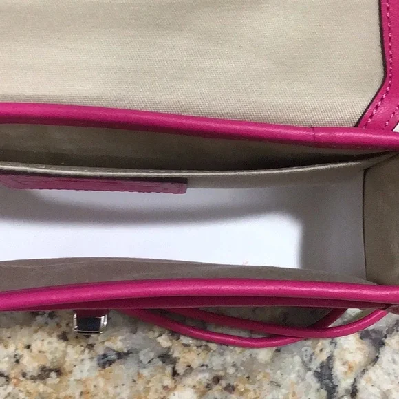 NEW Coach Legacy Leather Penny Shoulder Crossbody Bag 19914 Fuchsia Hot Pink - Picture 7 of 8